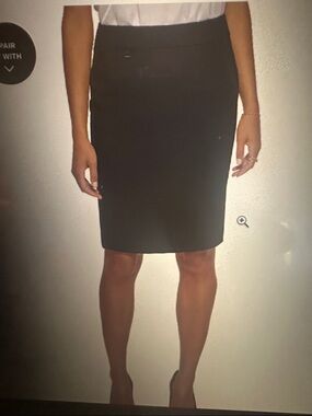 NWT Calvin Klein Black Career Pencil Skirt, size 14